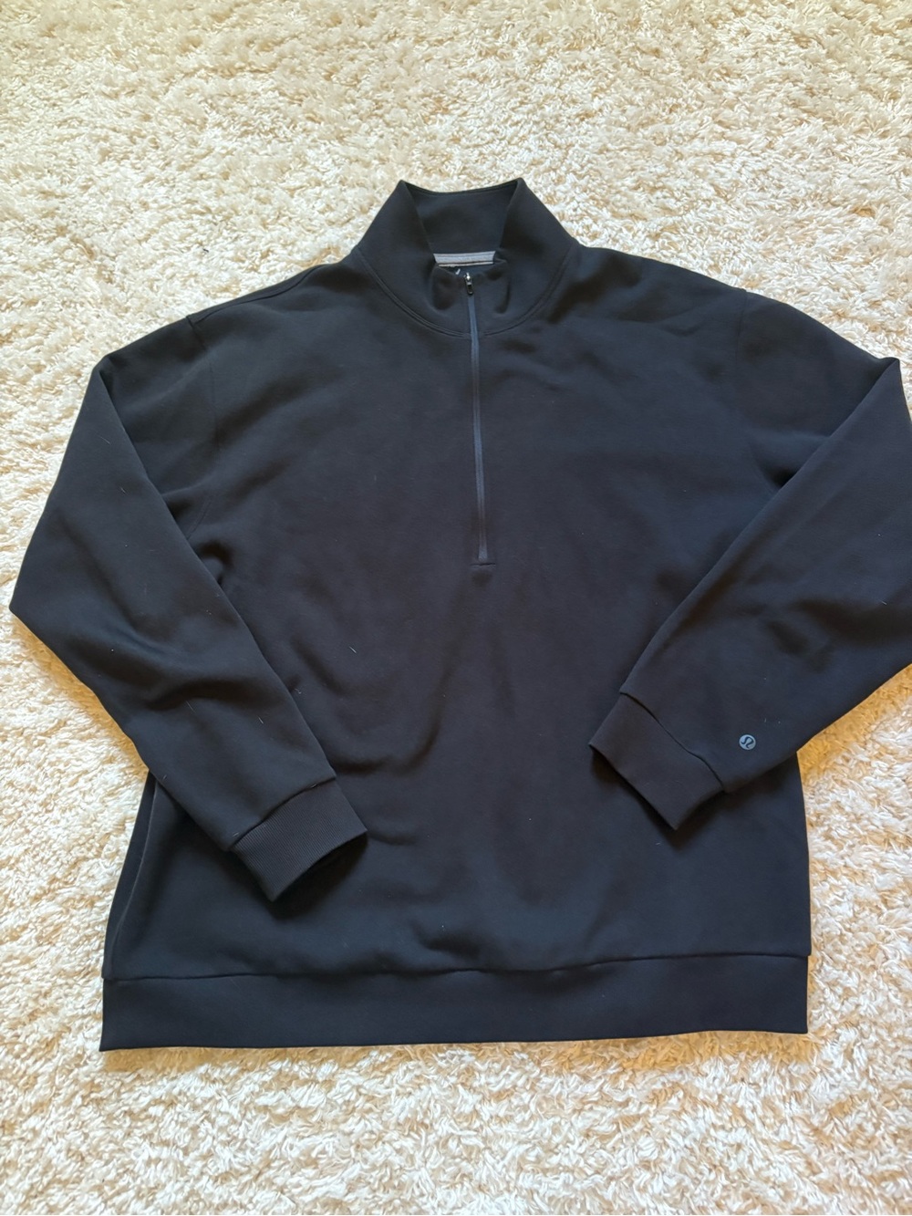 Black Lululemon Steady State Half-Zip